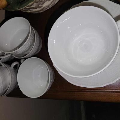 Espresso cups and saucers