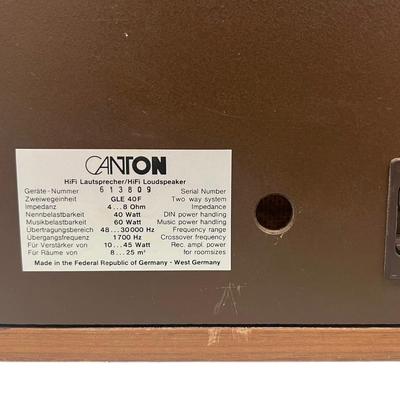 Canton Speakers