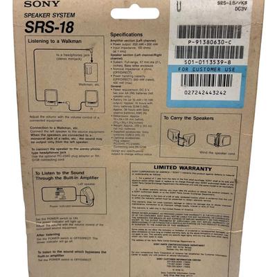 Sony Walkman Active Speaker System SRS-18