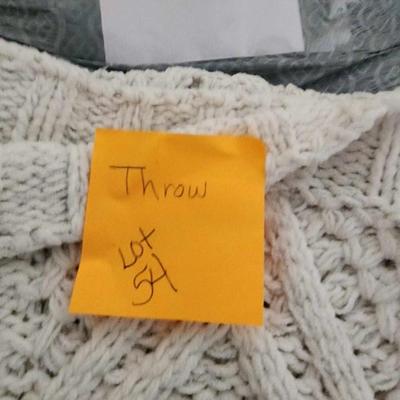 Beige Throw blanket