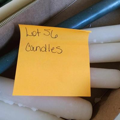 Lot of long candle sticks