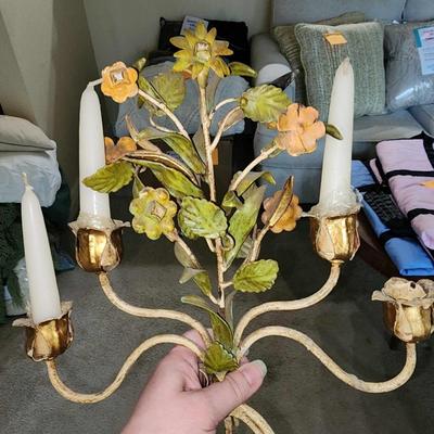 Floral candelbras set