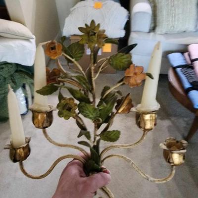Floral candelbras set