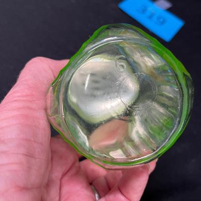 Green uranium glass spicejar