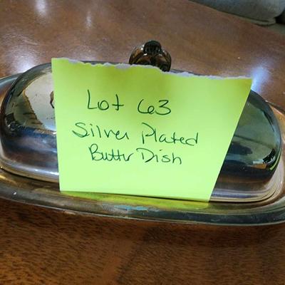 Silver Plated Butter Dish