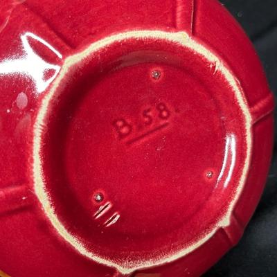 Brush pottery bowl