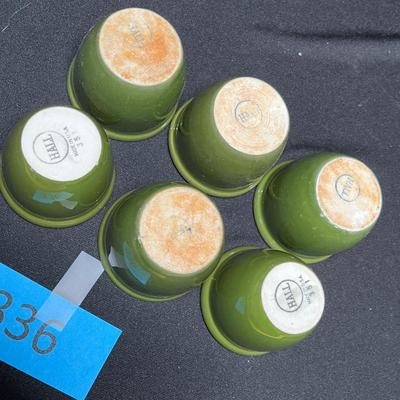 Hall Olive custard cups