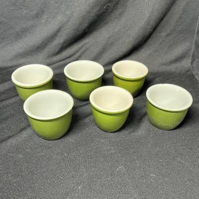 Hall Olive custard cups