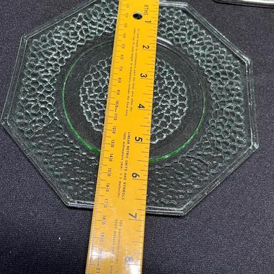 Cracked Ice Uranium glass plates