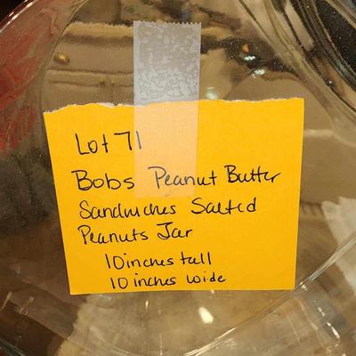 Bob's Peanut Butter Sandwich and peanut jar