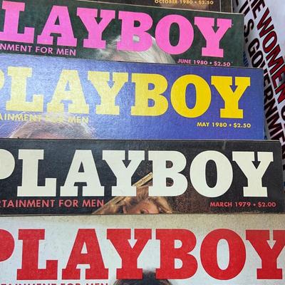 Lot of 13 Issues of Playboy 1979-1982