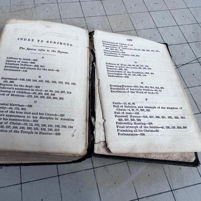 LDS Hymns Book Not Dated, Leather Bound 