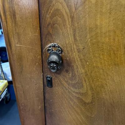Small English Walnut Wardrobe, Antique, Harris Lebus Furniture