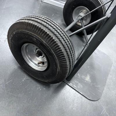 Gray Rubber Tire Hand Truck
