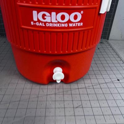 Igloo 5 Gallon Water Cooler, Orange 