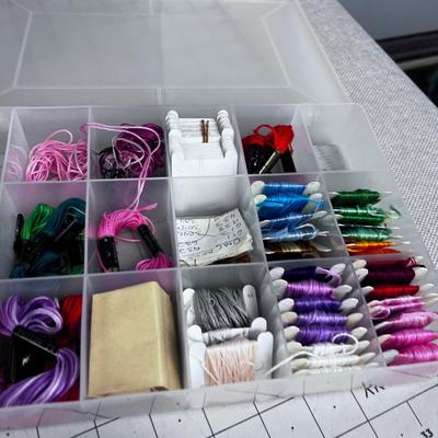 Box full of Embroidery Floss Thread  