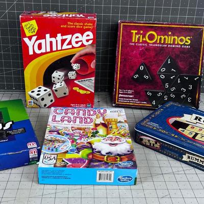 5 GAMES: Yahtzee, Candy Land PLUS more! 