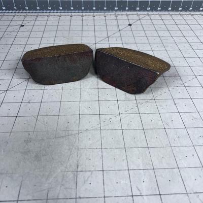 Set of CAST Antique End if Trail BOOK ENDS 