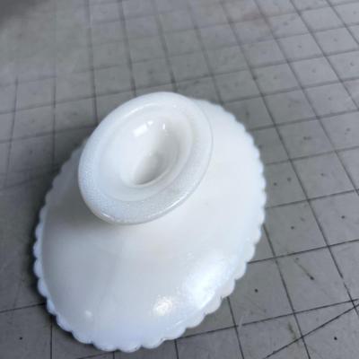 Milk Glass VASE and Soap dish