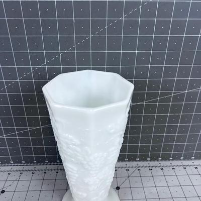 Milk Glass VASE and Soap dish