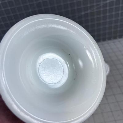 Milk Glass VASE and Soap dish