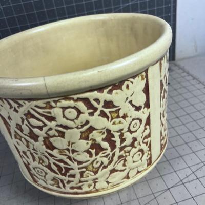 Antique Early WELLER  Planter Clinton White Art Nouveau 