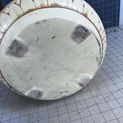 Antique Early WELLER  Planter Clinton White Art Nouveau 