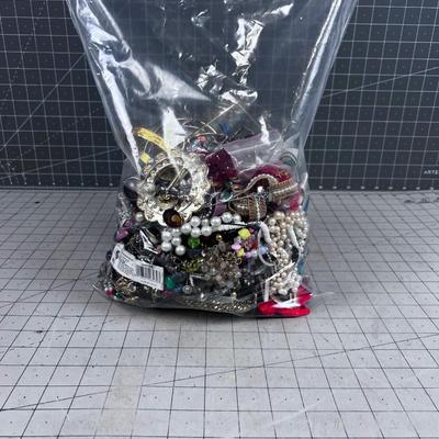 Tray of Costume Jewelry; Necklace and Earrings