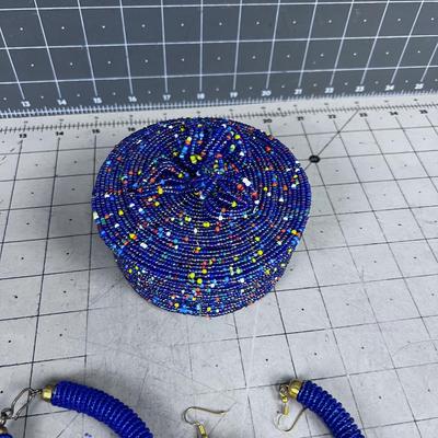 Beaded Basket & Jewelry 