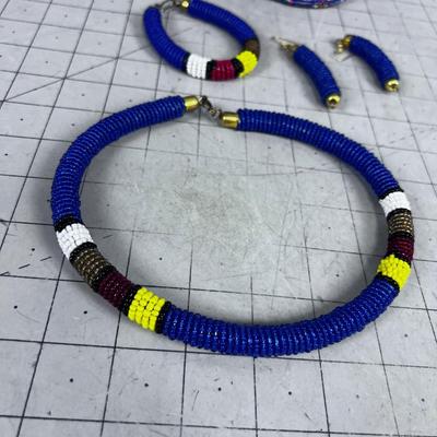 Beaded Basket & Jewelry 