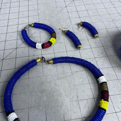 Beaded Basket & Jewelry 