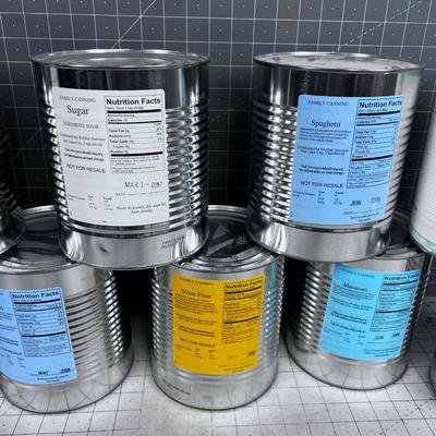 Food Storage 9 Cans 