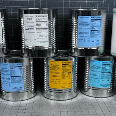 Food Storage 9 Cans 