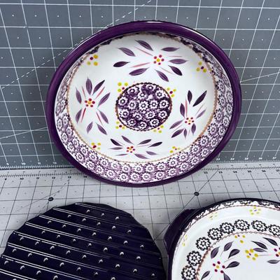 TEMPTATIONS, OLD WORLD, Quiche and Pie Plates Plus