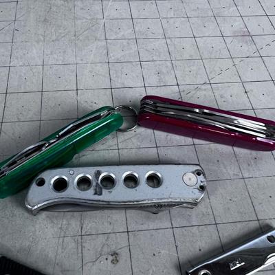5 Folding Knives, Collection 