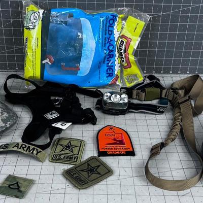 Pouches, Army Gear, Riffle Sling, ETC.