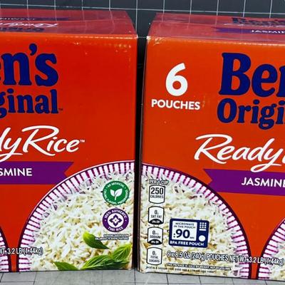 2 Boxes of 6= 12 Packets of Uncle Bens Ready Rice, "Jasmine Flavor" 