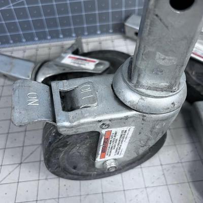 Casters for a Bakers Scaffold
