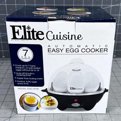 Elite Cuisine Automatic Easy Egg Cooker