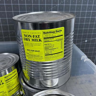 6 CANS of Non-Fat Dried Milk