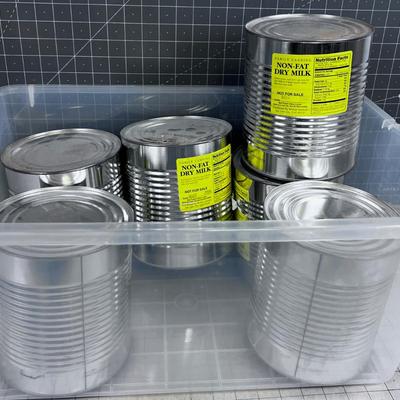 6 CANS of Non-Fat Dried Milk
