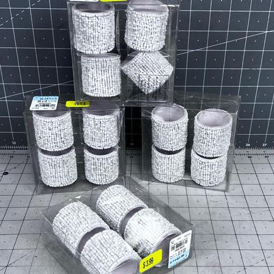 4 Packages NEW of 4 Beaded Napkin Rings