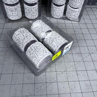 4 Packages NEW of 4 Beaded Napkin Rings
