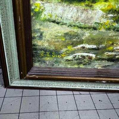 Original Oil Painting on Canvas E L Scott 