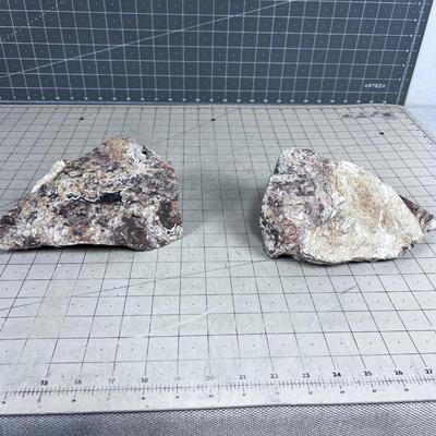 Crazy Lace Agate Book ENDS 
