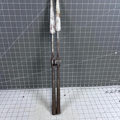Pair of Hand Forged Spear Tips 