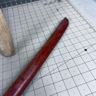 2 Wood Swords; Katana Shapes and another Broad 