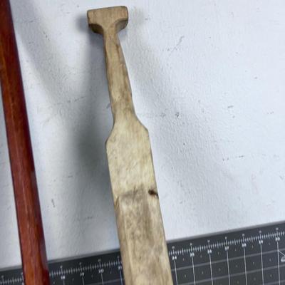 2 Wood Swords; Katana Shapes and another Broad 