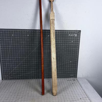2 Wood Swords; Katana Shapes and another Broad 