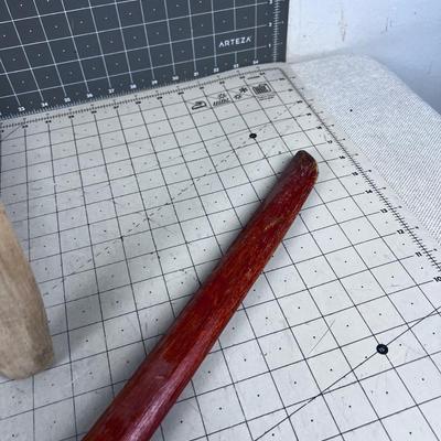 2 Wood Swords; Katana Shapes and another Broad 
